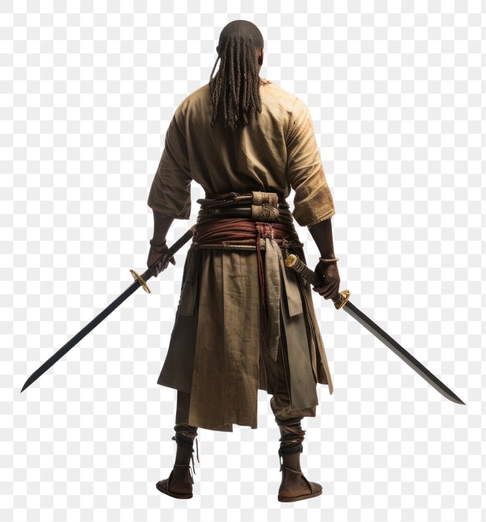 PNG African samurai weapon sword white background. AI generated Image by rawpixel.
