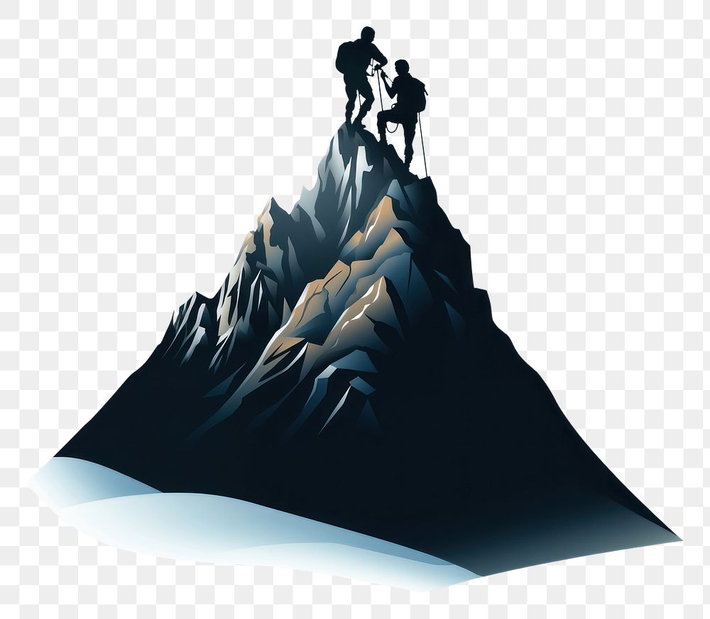 PNG Teamwork mountain outdoors nature. AI generated Image by rawpixel.