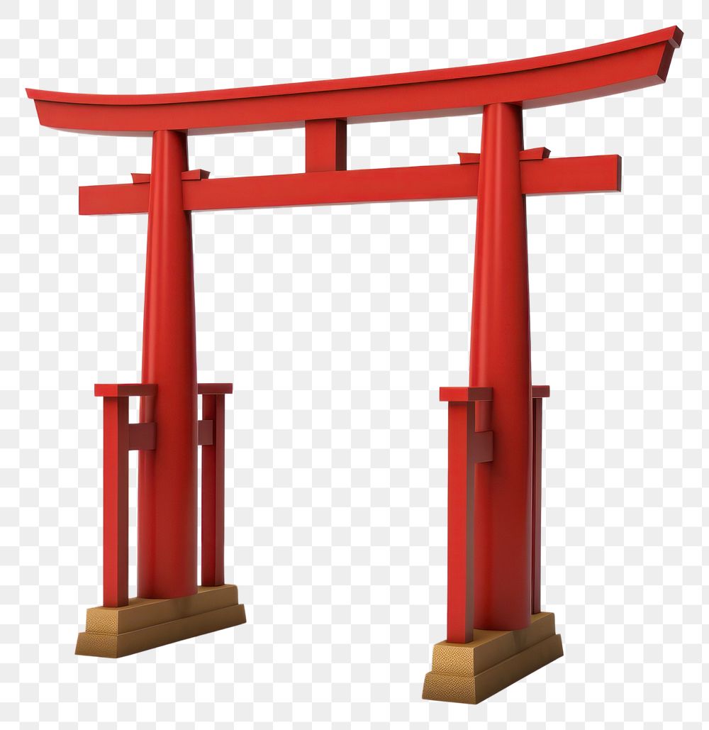 PNG Japanese torii gate red white background spirituality. AI generated Image by rawpixel.