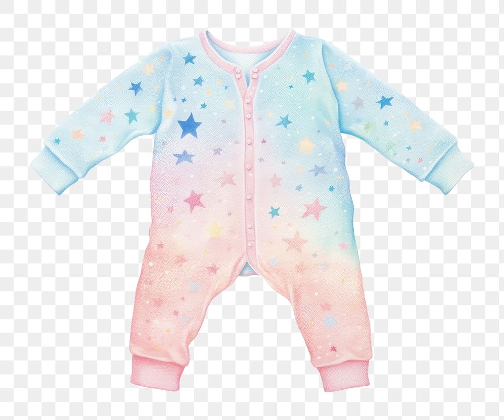 PNG Galaxy pajamas white background coathanger sweatshirt. 