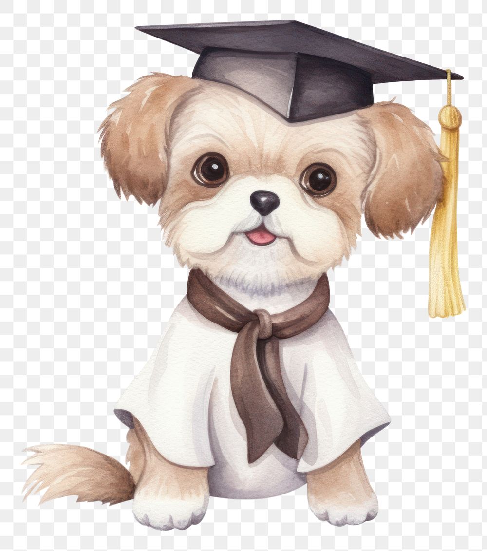 PNG Puppy graduation education student. 