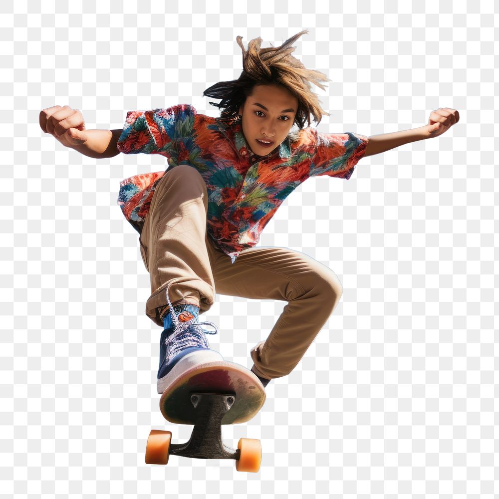 Skateboard dancing skateboarding exhilaration. AI generated Image by rawpixel.