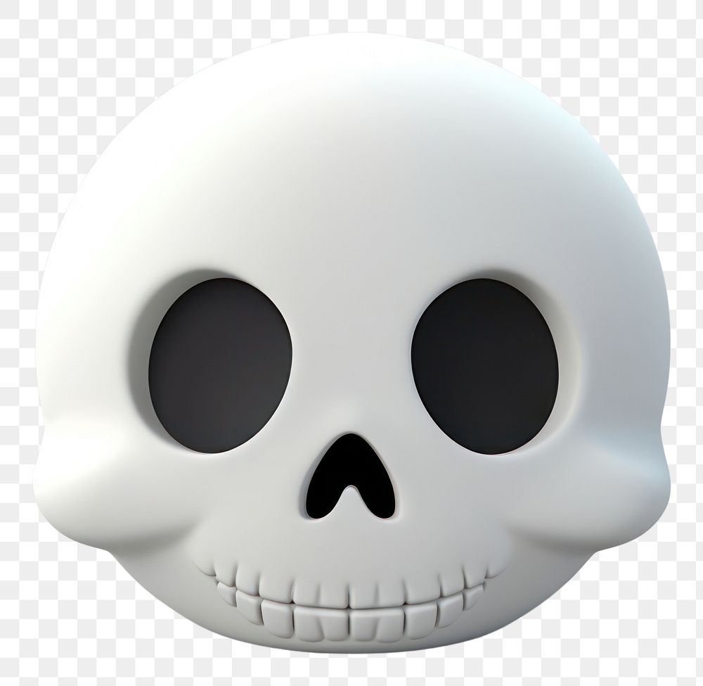 PNG Halloween Skull cartoon white representation. AI generated Image by rawpixel.