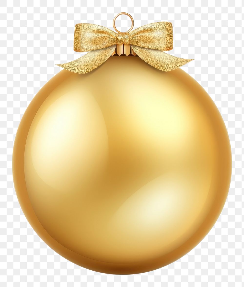 PNG Christmas Ball gold christmas jewelry