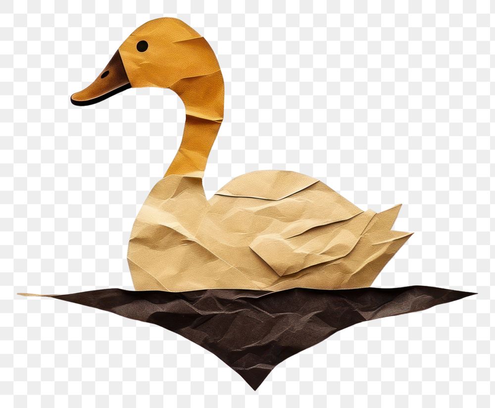 PNG Art animal paper duck. AI generated Image by rawpixel.