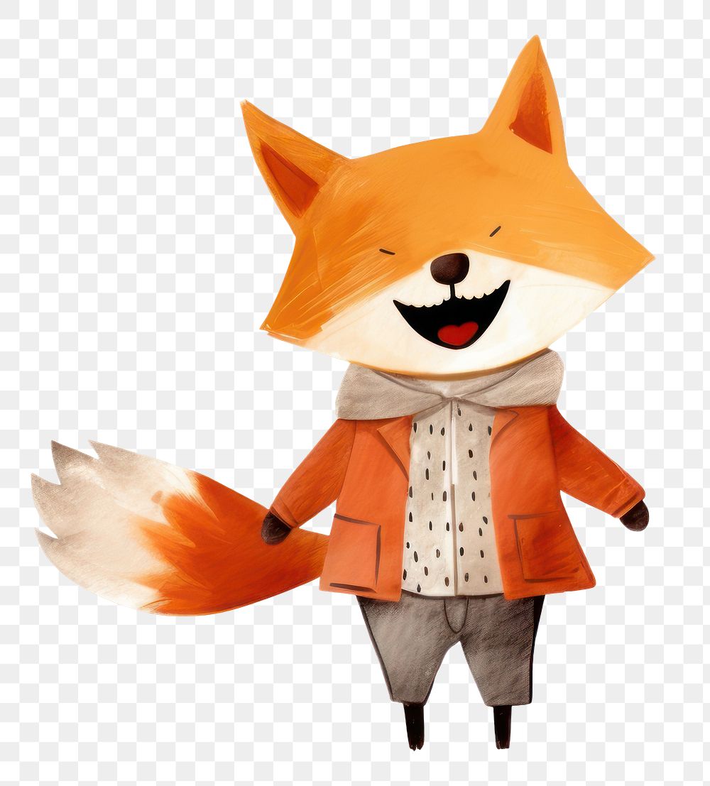 PNG Animal fox representation creativity. AI generated Image by rawpixel.