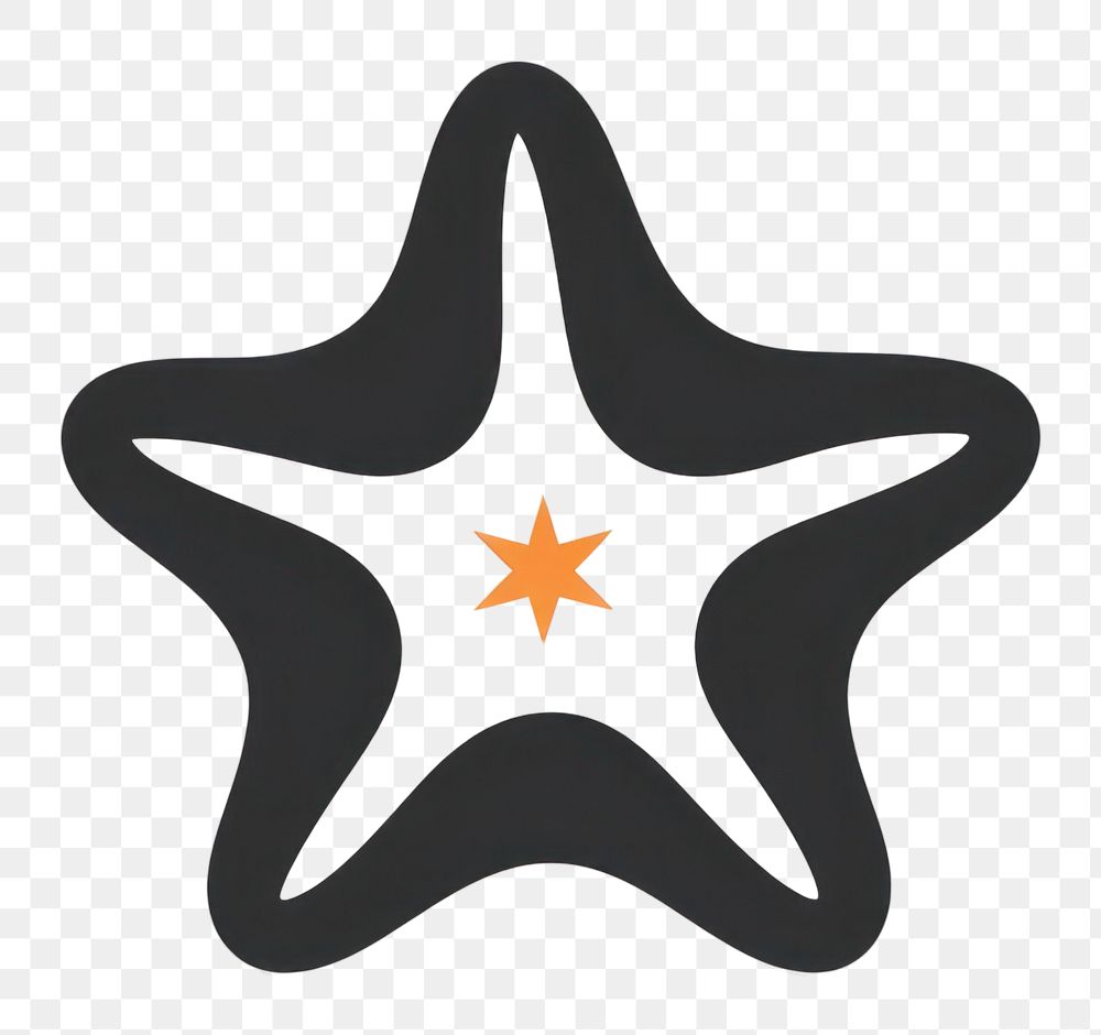 PNG Starfish symbol logo echinoderm. AI generated Image by rawpixel.