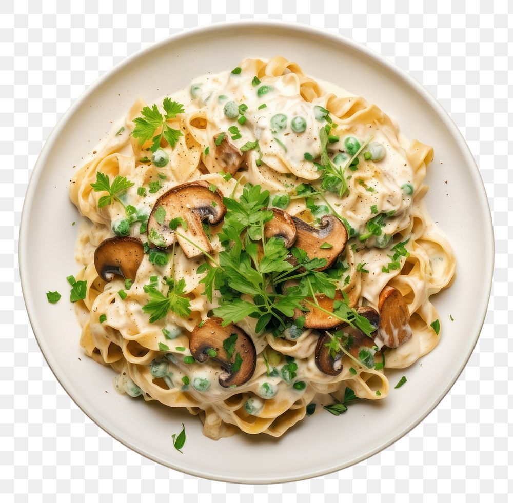 PNG Pasta parsley plate food. AI generated Image by rawpixel.
