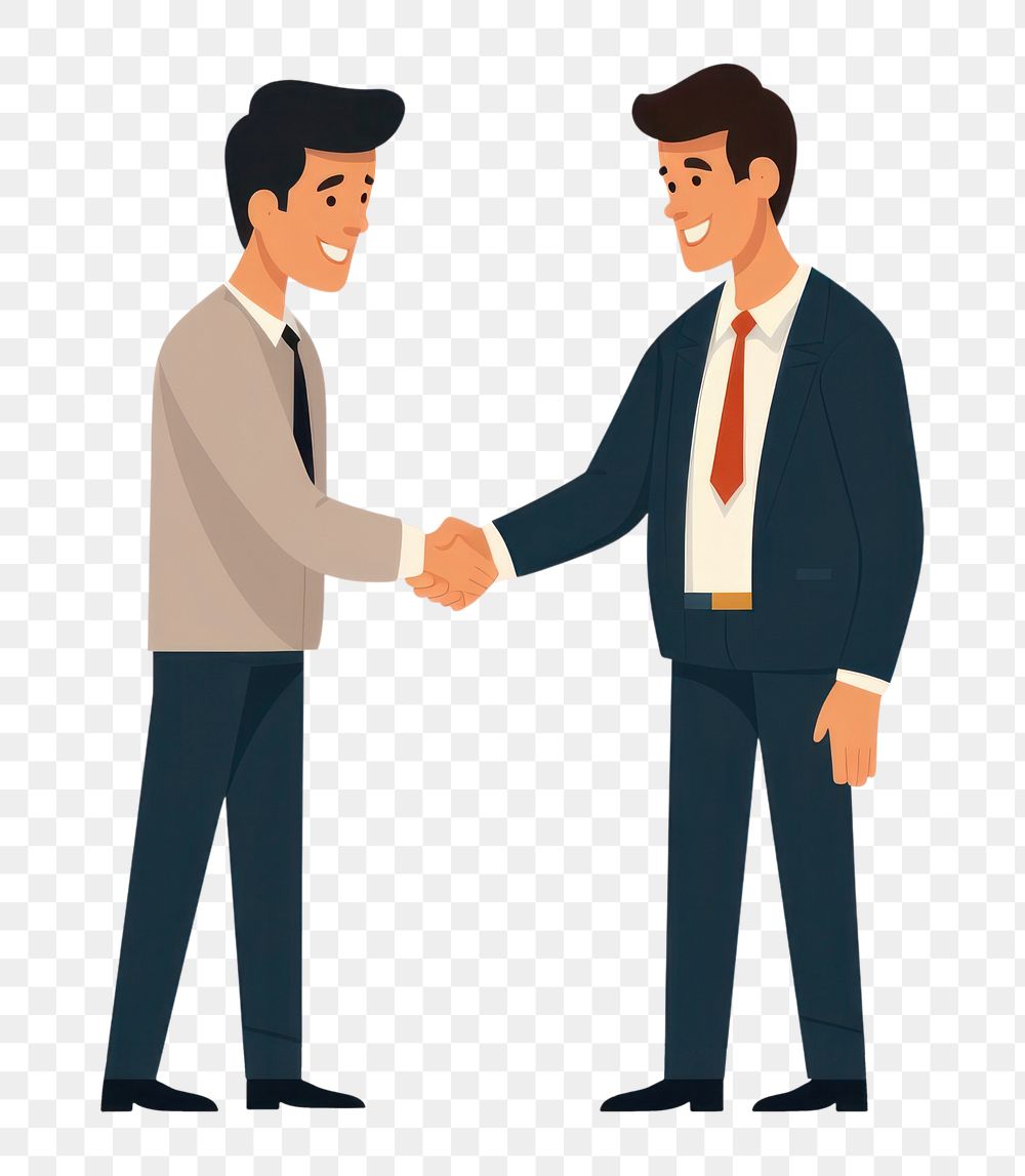 PNG  Office workers shaking hands adult white background togetherness. AI generated Image by rawpixel.