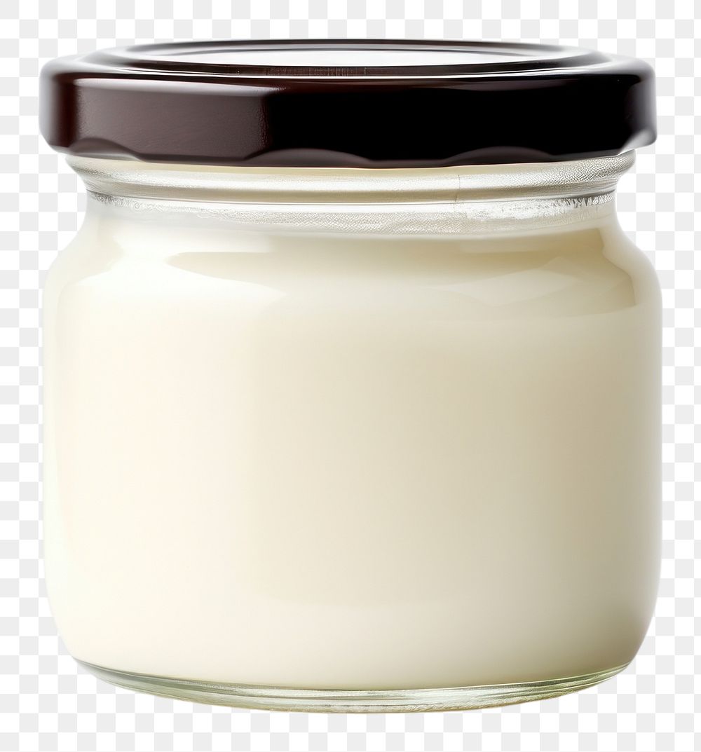 PNG Cream jar milk food. 