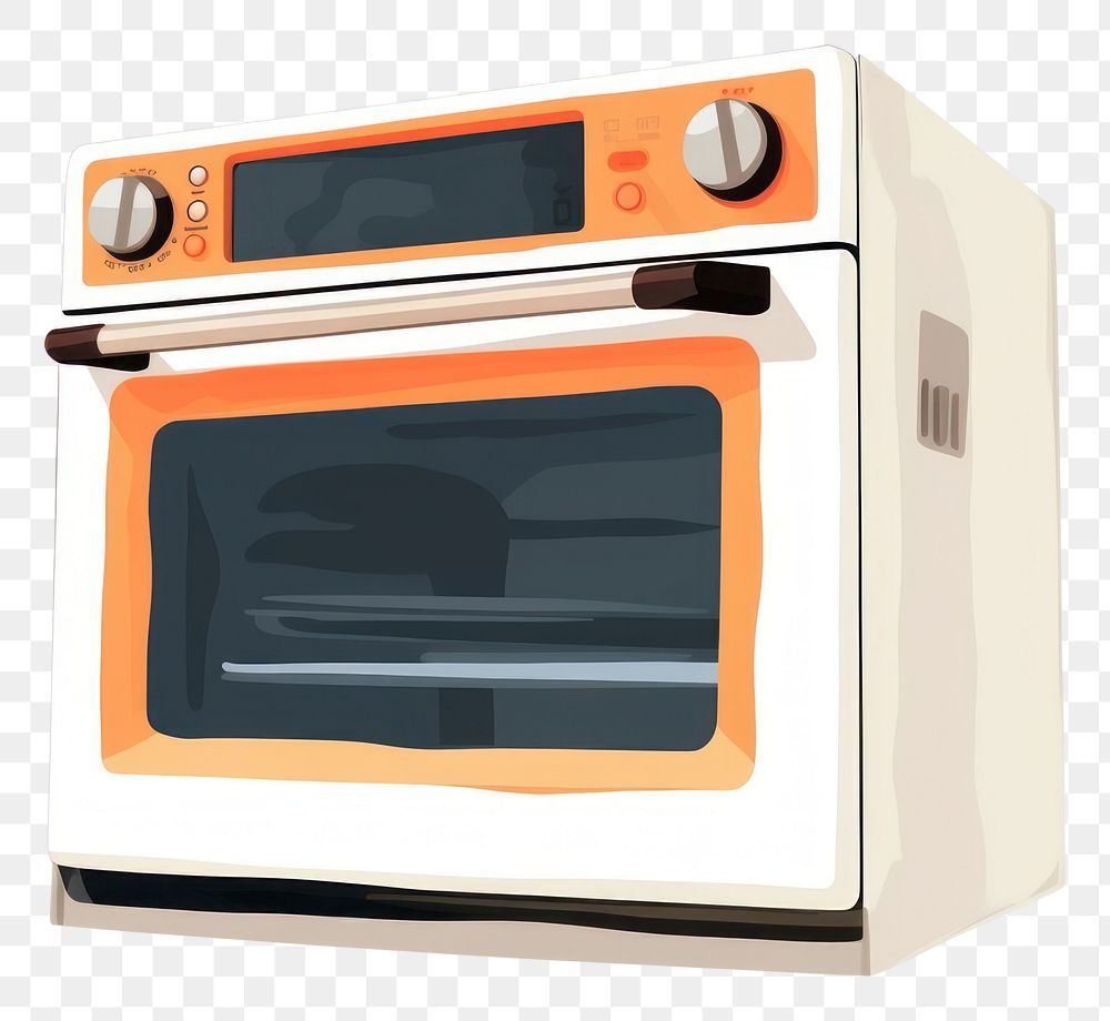 PNG Oven appliance microwave white background. AI generated Image by rawpixel.