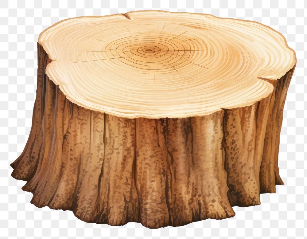PNG Tree stump plant white background deforestation. AI generated Image by rawpixel.