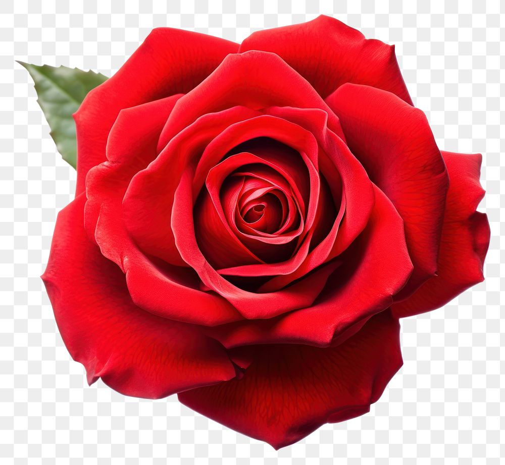 PNG  Fresh red beautiful rose flower plant white background. AI generated Image by rawpixel.