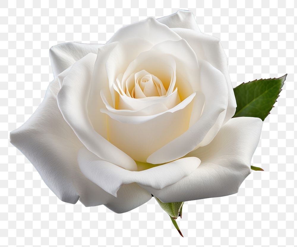 PNG  Fresh white beautiful rose flower petal plant. AI generated Image by rawpixel.