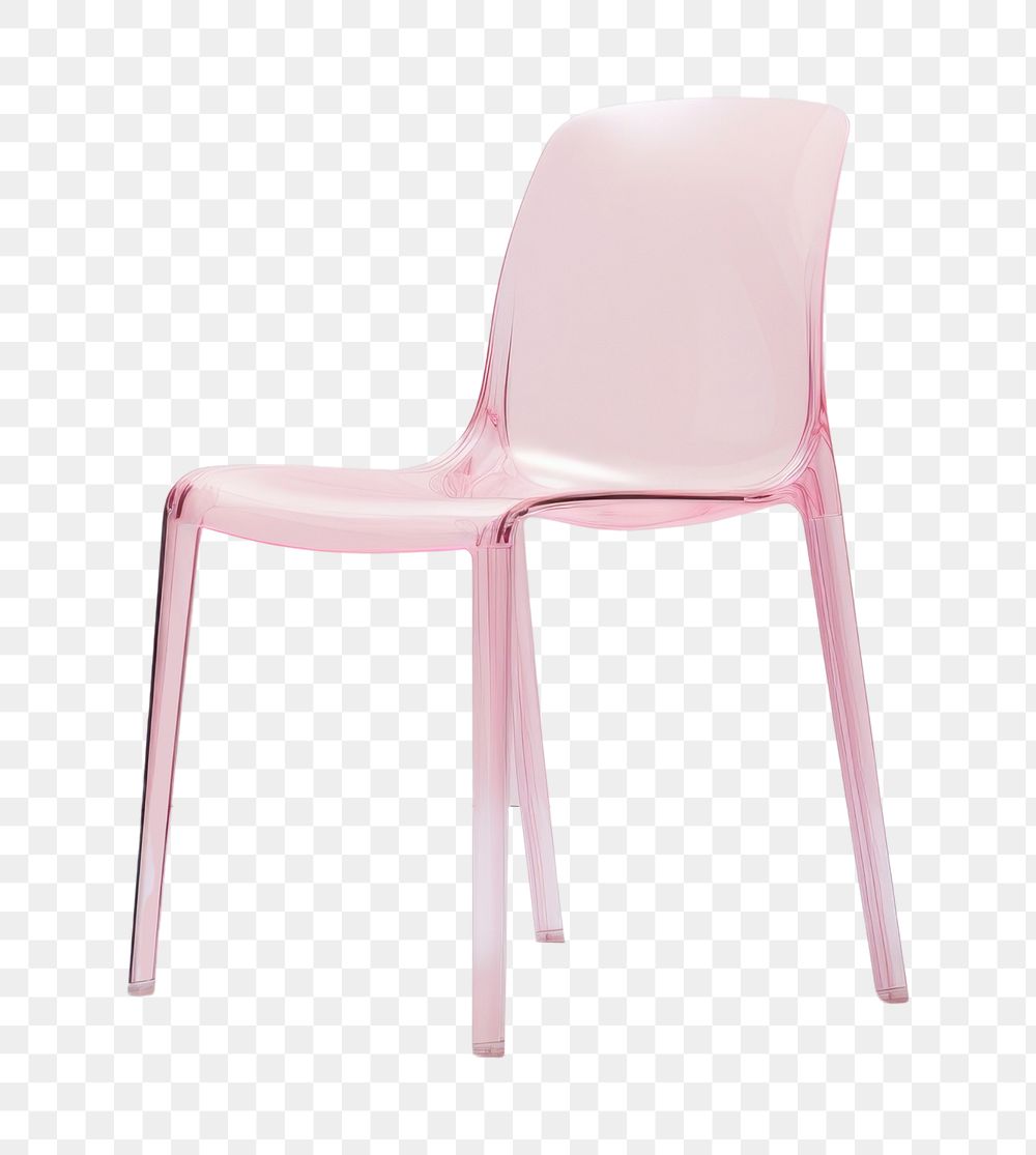 PNG  Pastel pink model chair furniture simplicity armchair. AI generated Image by rawpixel.