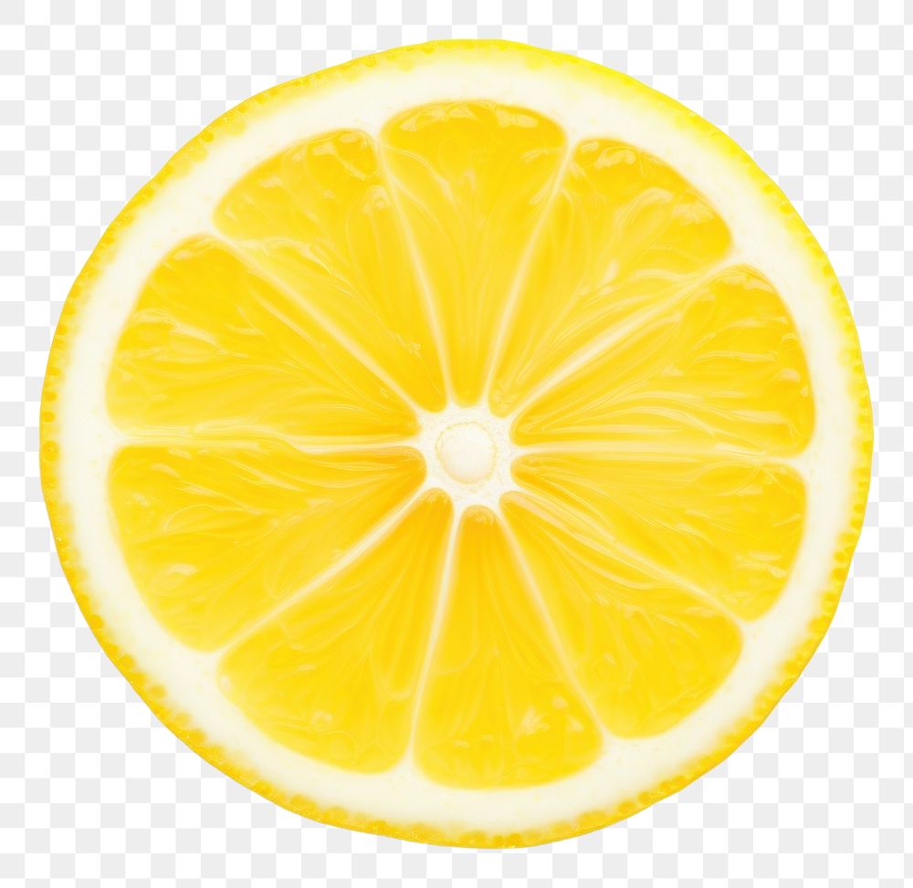 PNG  Sliced lemon circle slice fruit. AI generated Image by rawpixel.