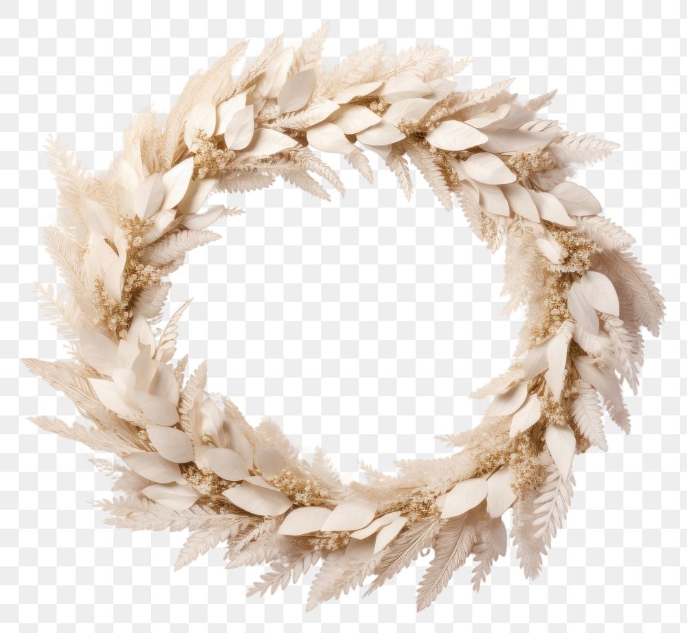 PNG  White christmas wreath photo celebration photography. AI generated Image by rawpixel.