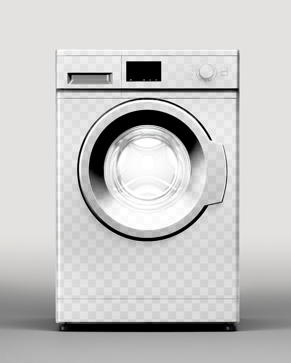 Washing machine png mockup, transparent design