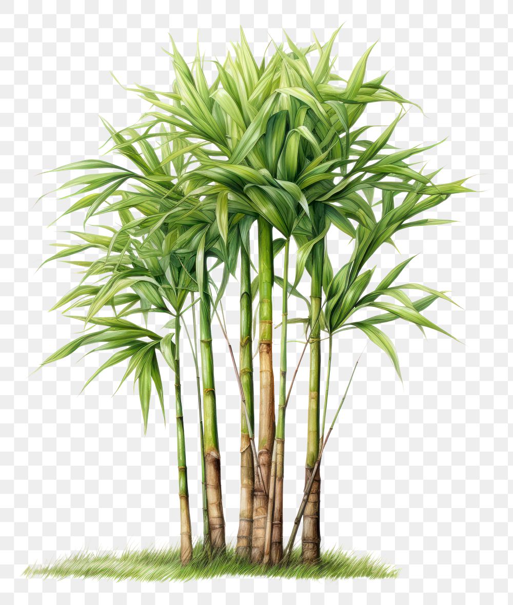 PNG  Sugar cane tree bamboo plant white background