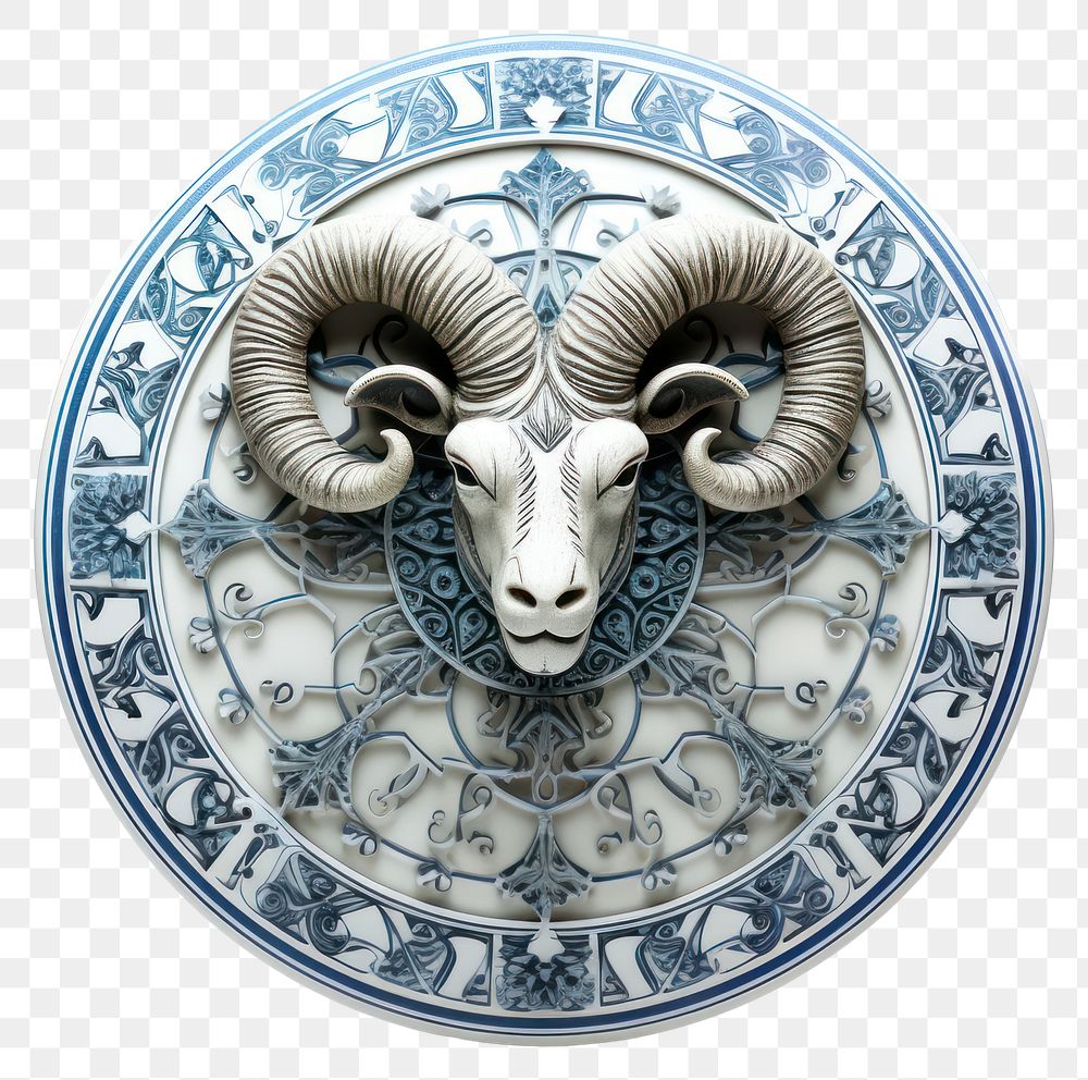 PNG  Zodiac symbol white background accessories livestock. AI generated Image by rawpixel.