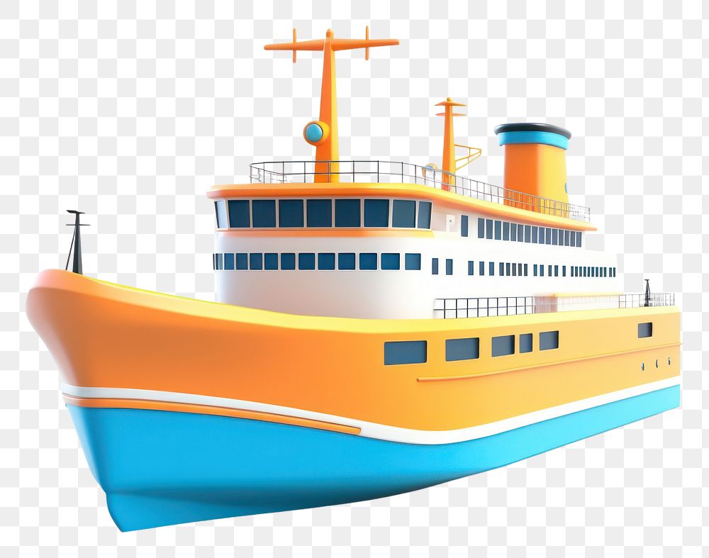 PNG Ferry boat watercraft vehicle ship. AI generated Image by rawpixel.