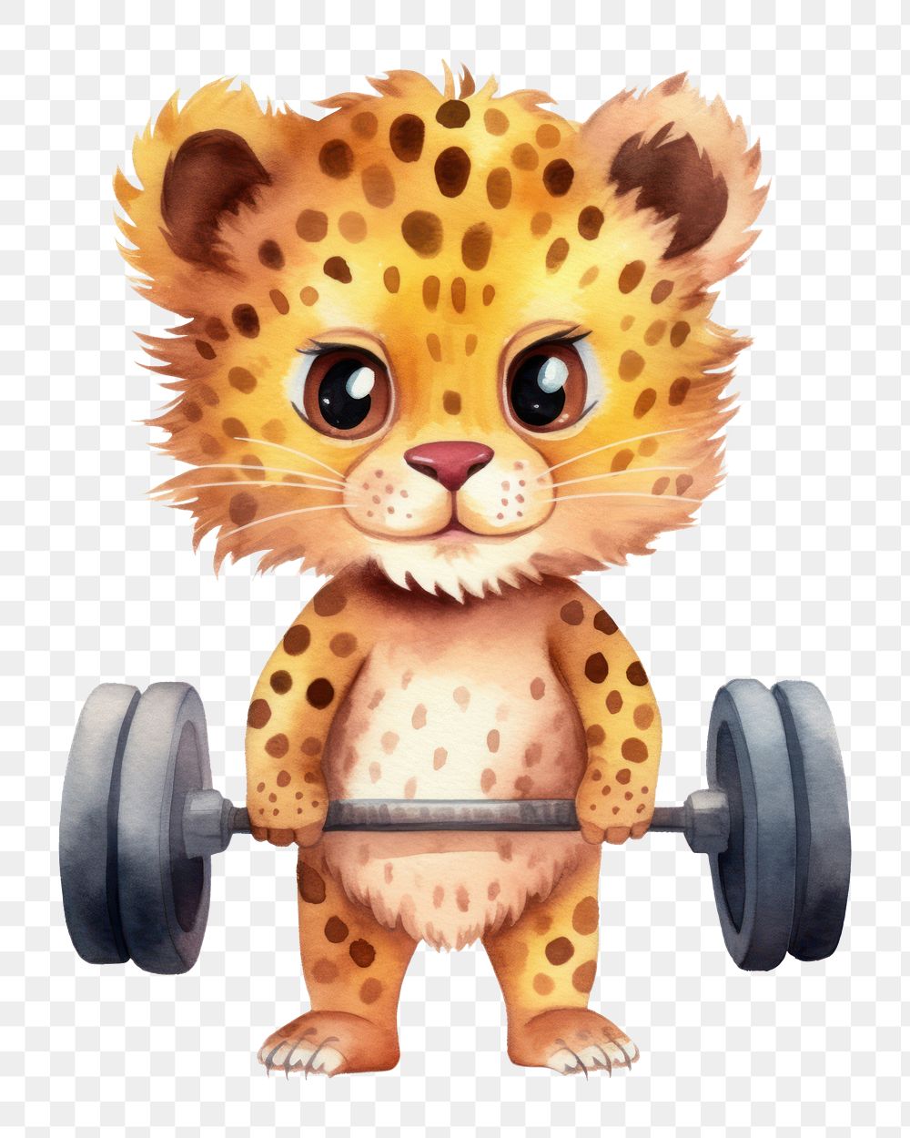 PNG Cheetah Gym cheetah cartoon mammal. AI generated Image by rawpixel.