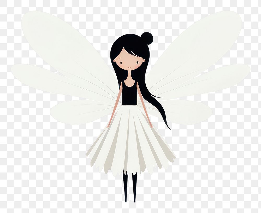 PNG  Fairy white white background representation. AI generated Image by rawpixel.