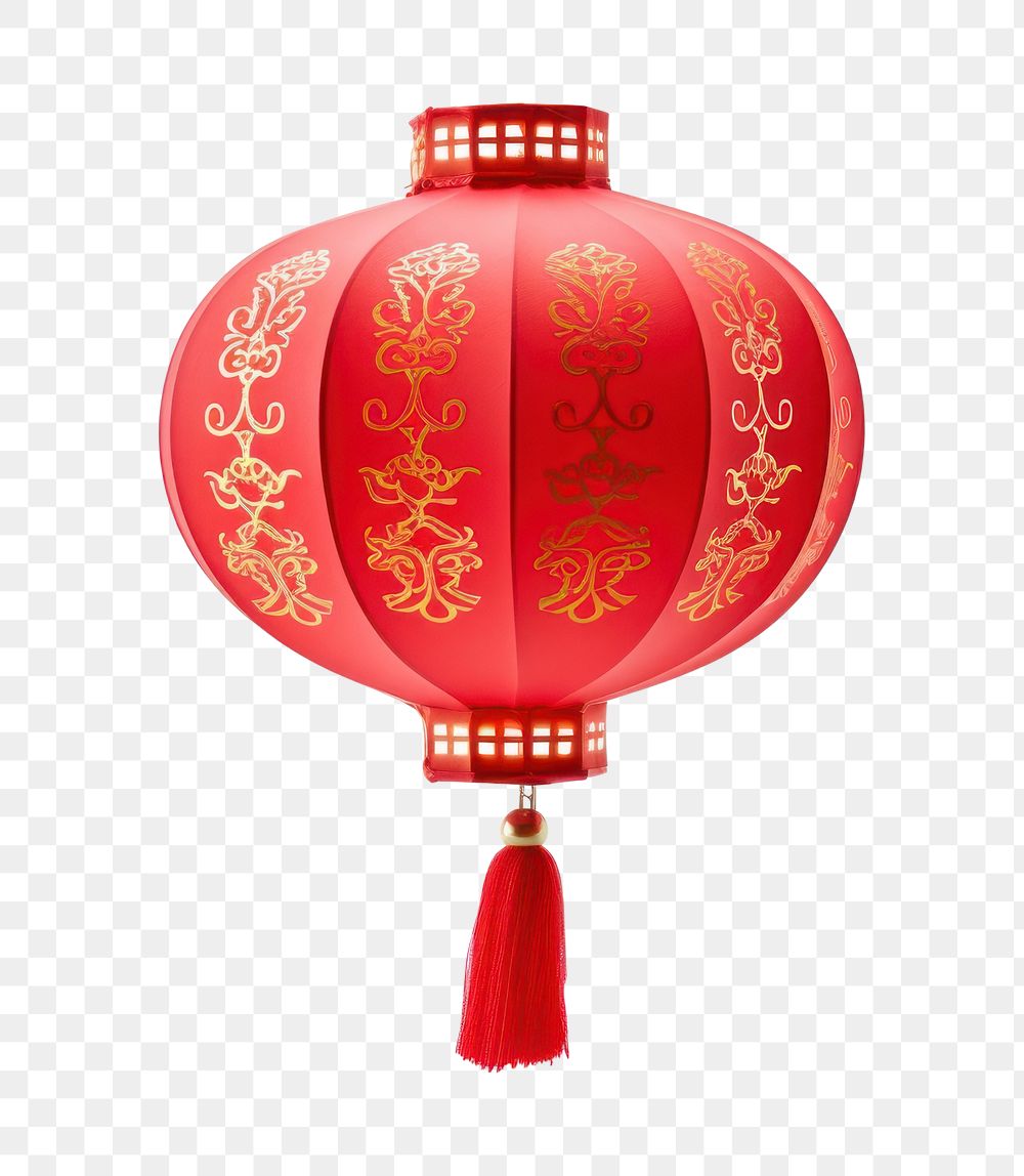 PNG  Chinese paper lantern white background celebration decoration. AI generated Image by rawpixel.