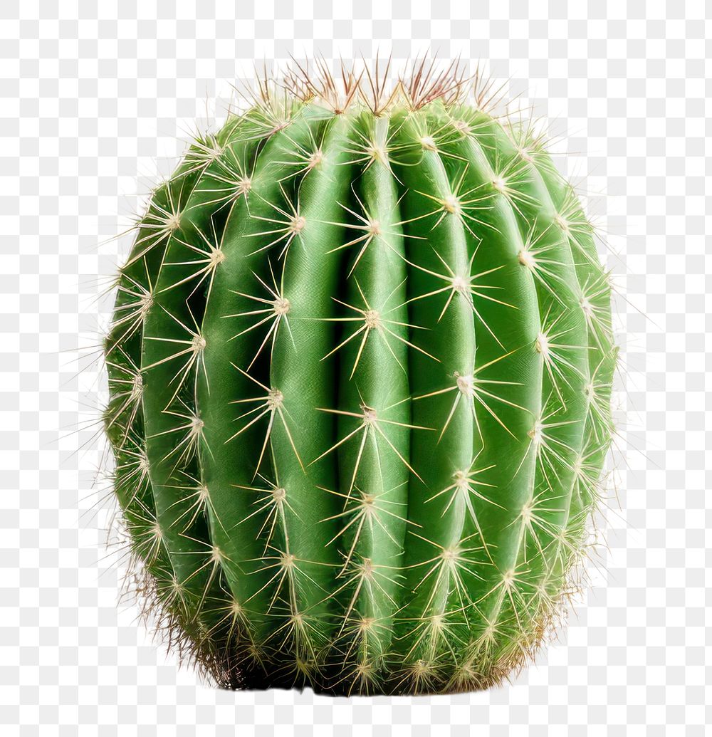 PNG  Cactus plant white background freshness. AI generated Image by rawpixel.