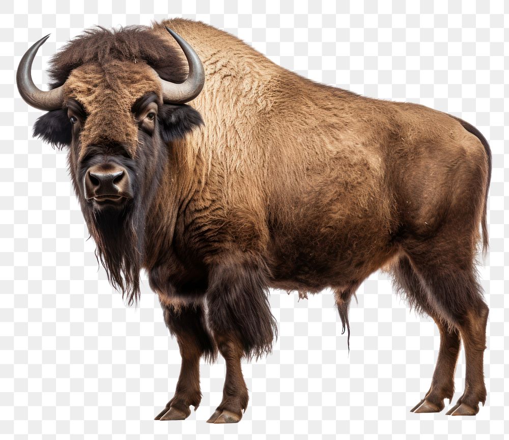 PNG Wild buffalo livestock wildlife animal