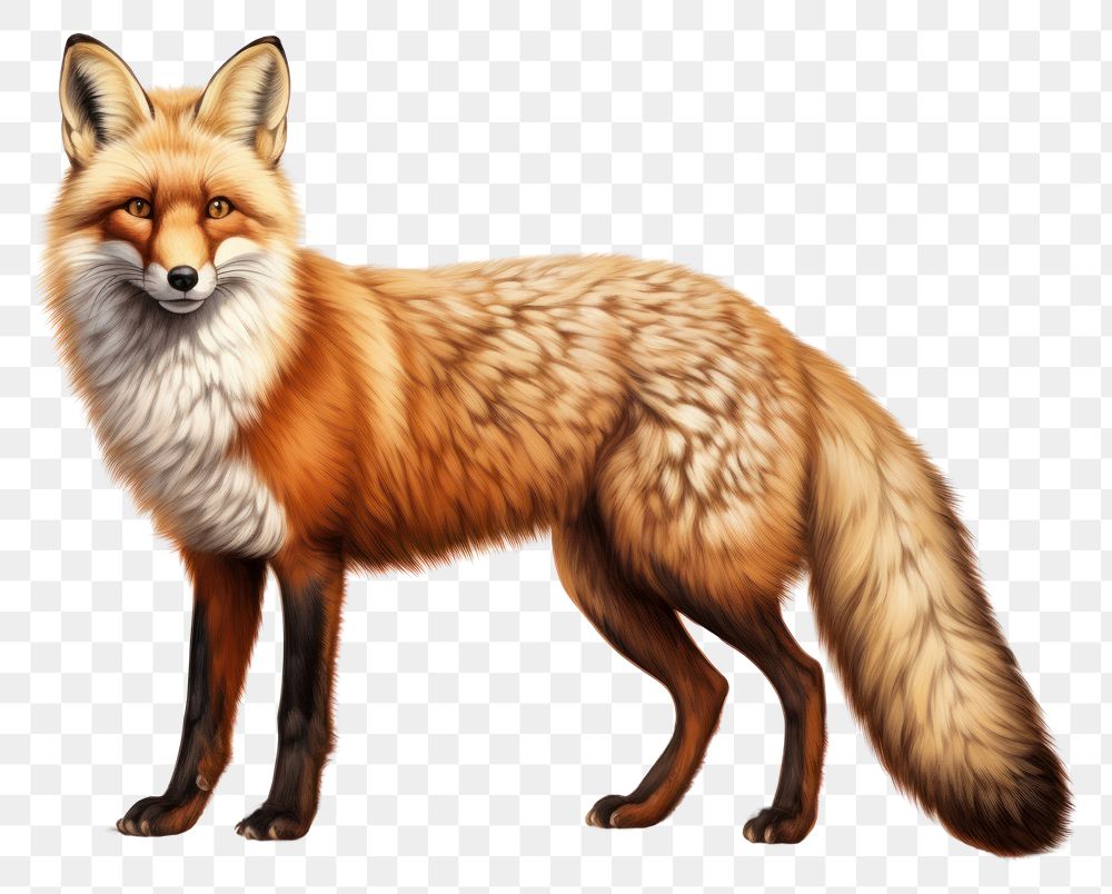 PNG Fox fox wildlife animal. AI generated Image by rawpixel.