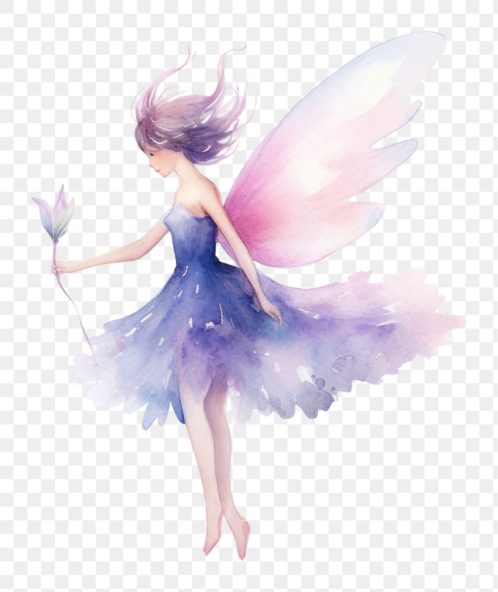 PNG  Fairy white background creativity recreation. AI generated Image by rawpixel.