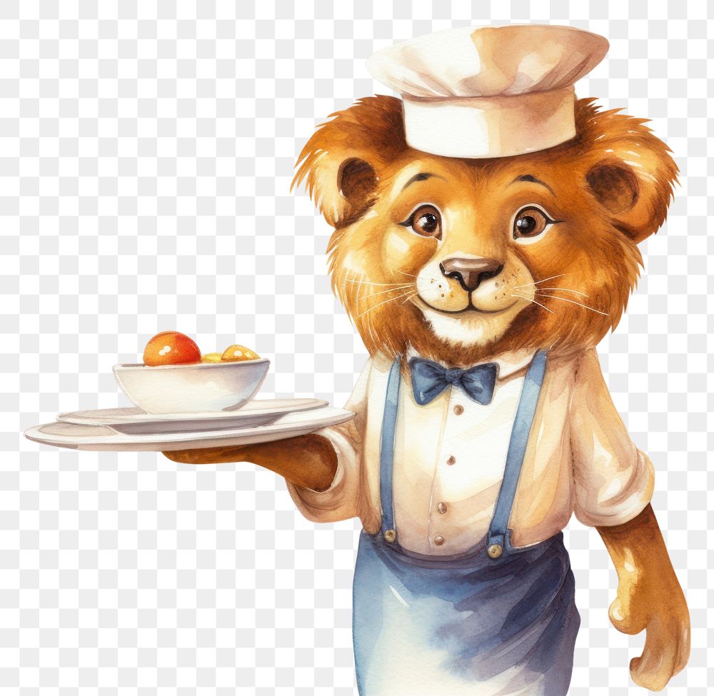PNG Lion cartoon food representation. AI generated Image by rawpixel.
