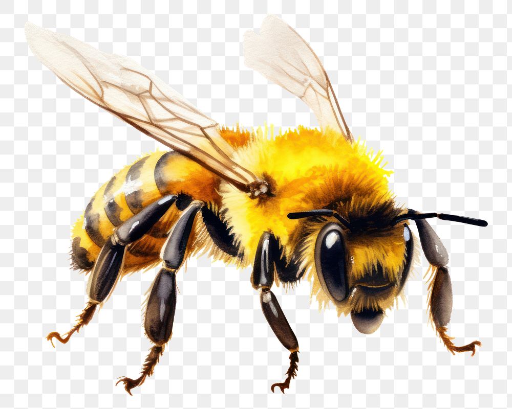 PNG  A Bee bee animal insect. AI generated Image by rawpixel.