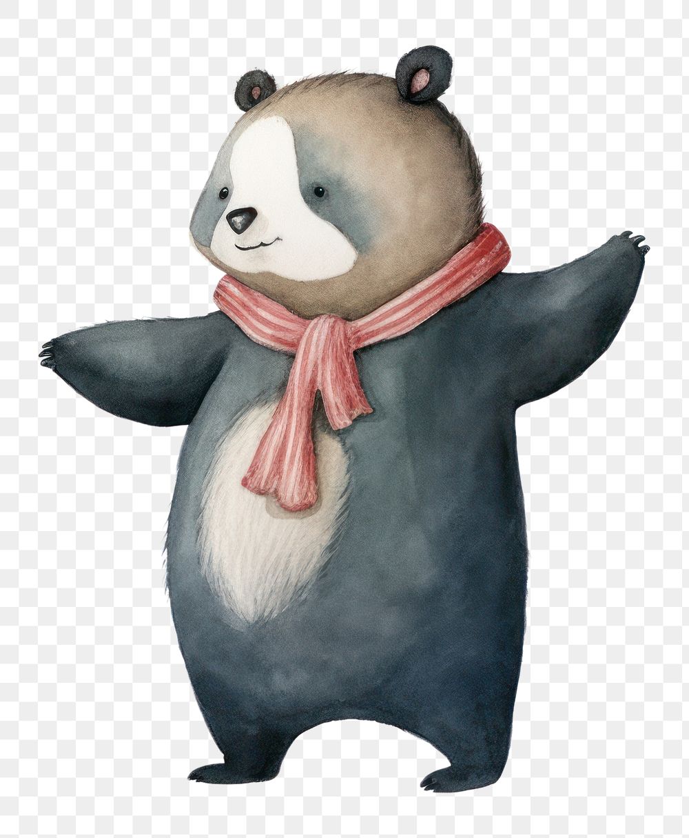 PNG Animal panda cute toy. AI generated Image by rawpixel.