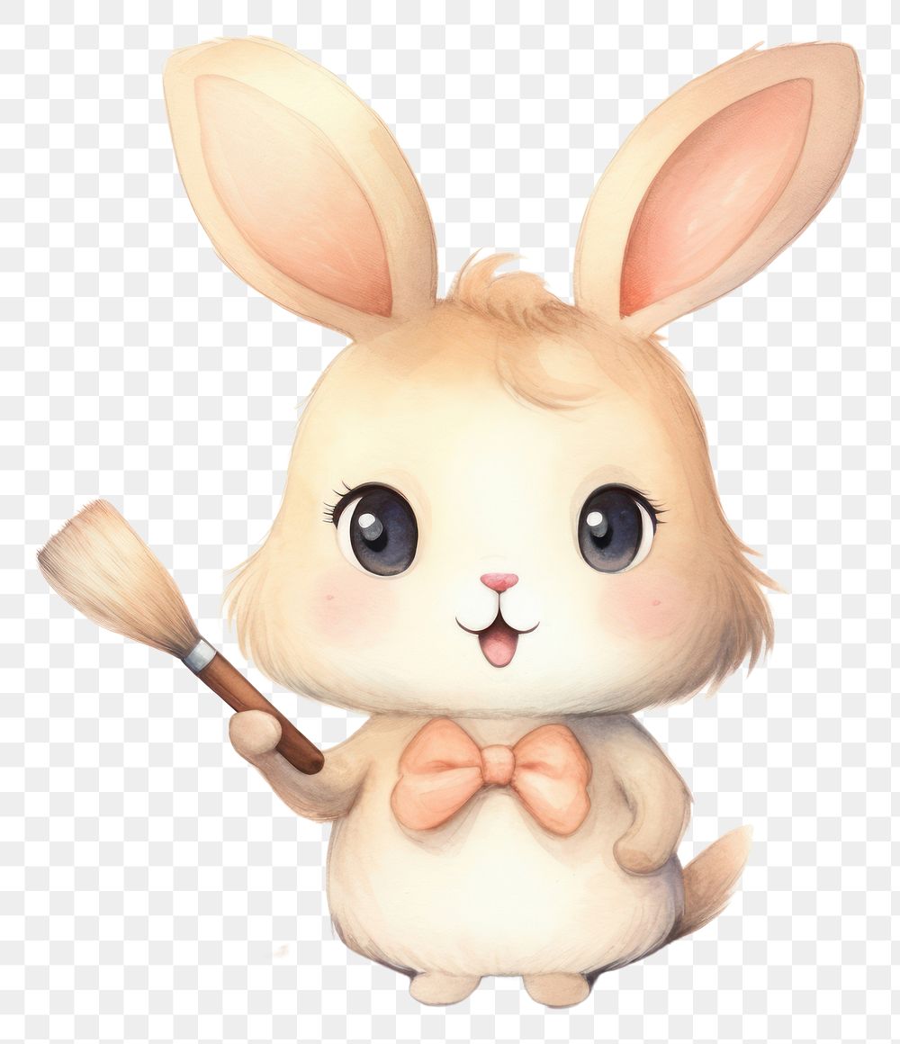 PNG Rabbit character animal cartoon cute. AI generated Image by rawpixel.