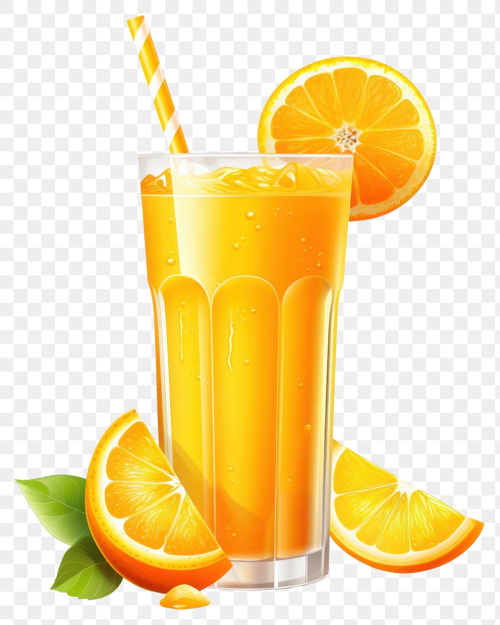 PNG Orange juice fruit drink plant. 