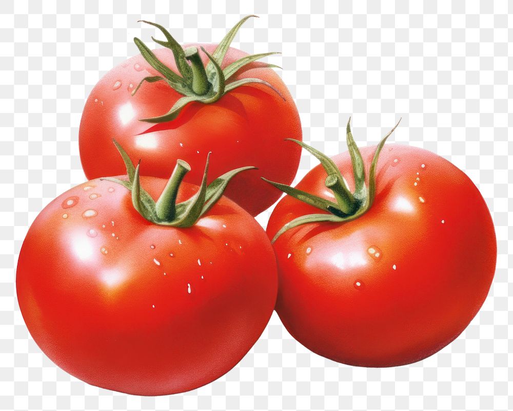 PNG Tomatoes vegetable fruit plant. AI generated Image by rawpixel.