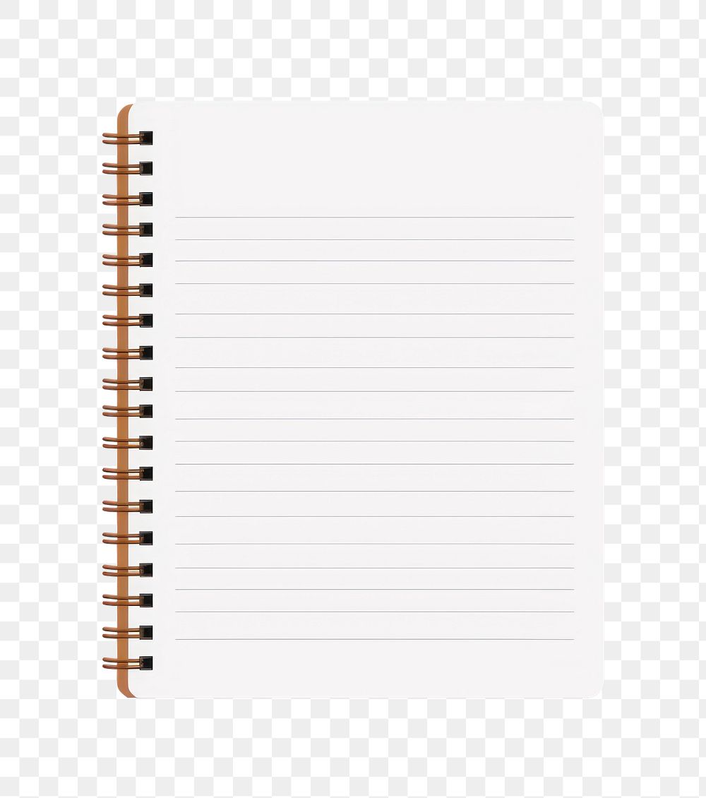 PNG A notebook paper diary page  