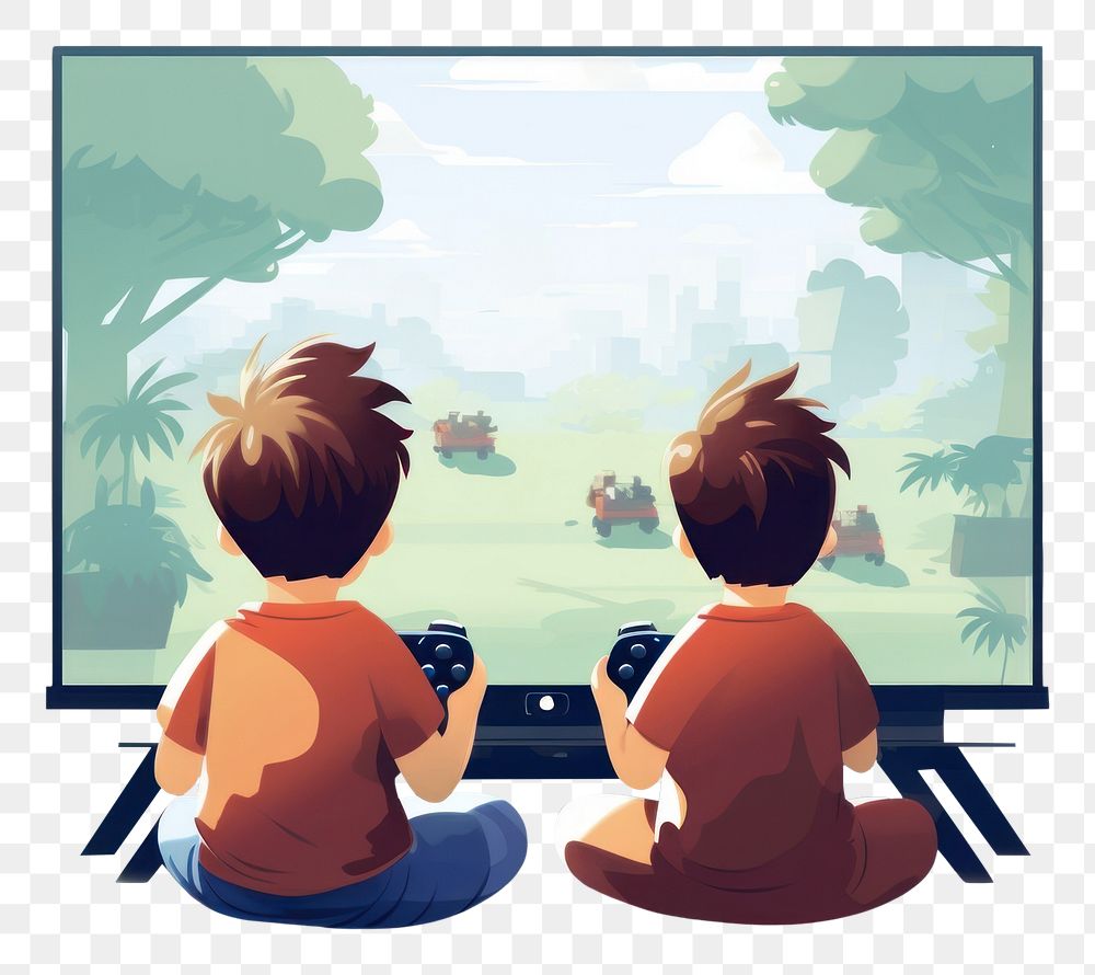 PNG  Screen sitting togetherness electronics. AI generated Image by rawpixel.