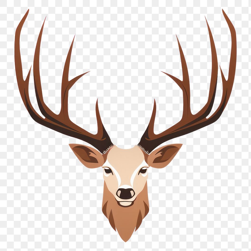 PNG Isolated Deer antlers wildlife animal mammal. AI generated Image by rawpixel.