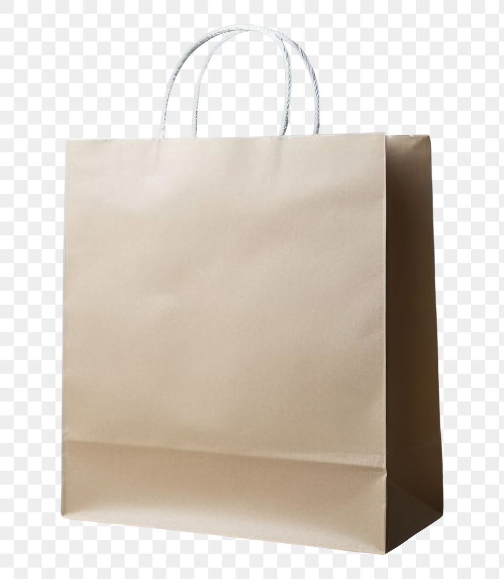 PNG  Paper shopping bag handbag paper accessories. AI generated Image by rawpixel.
