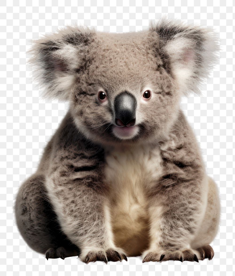 PNG  A koala wildlife mammal animal. AI generated Image by rawpixel.