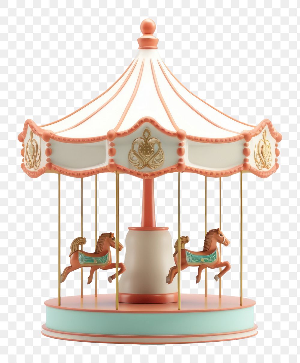 PNG Carousel merry-go-round representation recreation. AI generated Image by rawpixel.