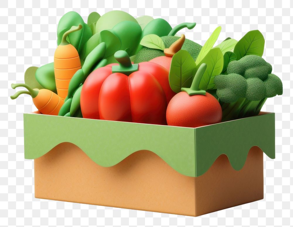 PNG Food box plant vegetable. AI generated Image by rawpixel.