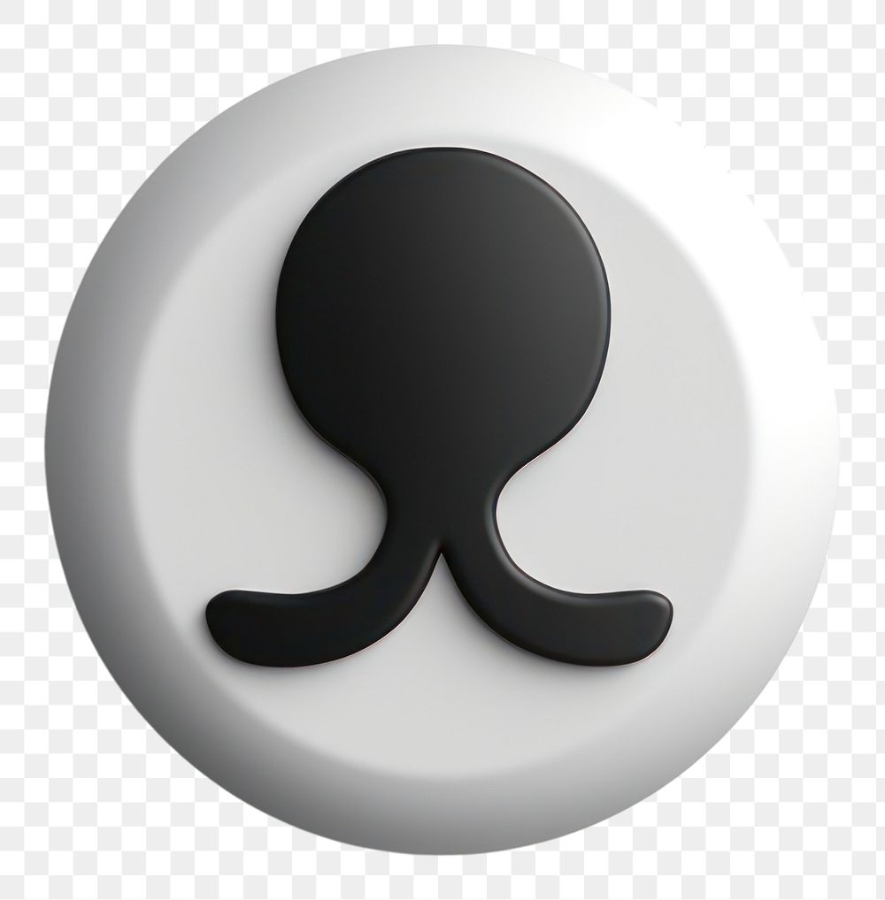 PNG Man icon white logo moustache. AI generated Image by rawpixel.