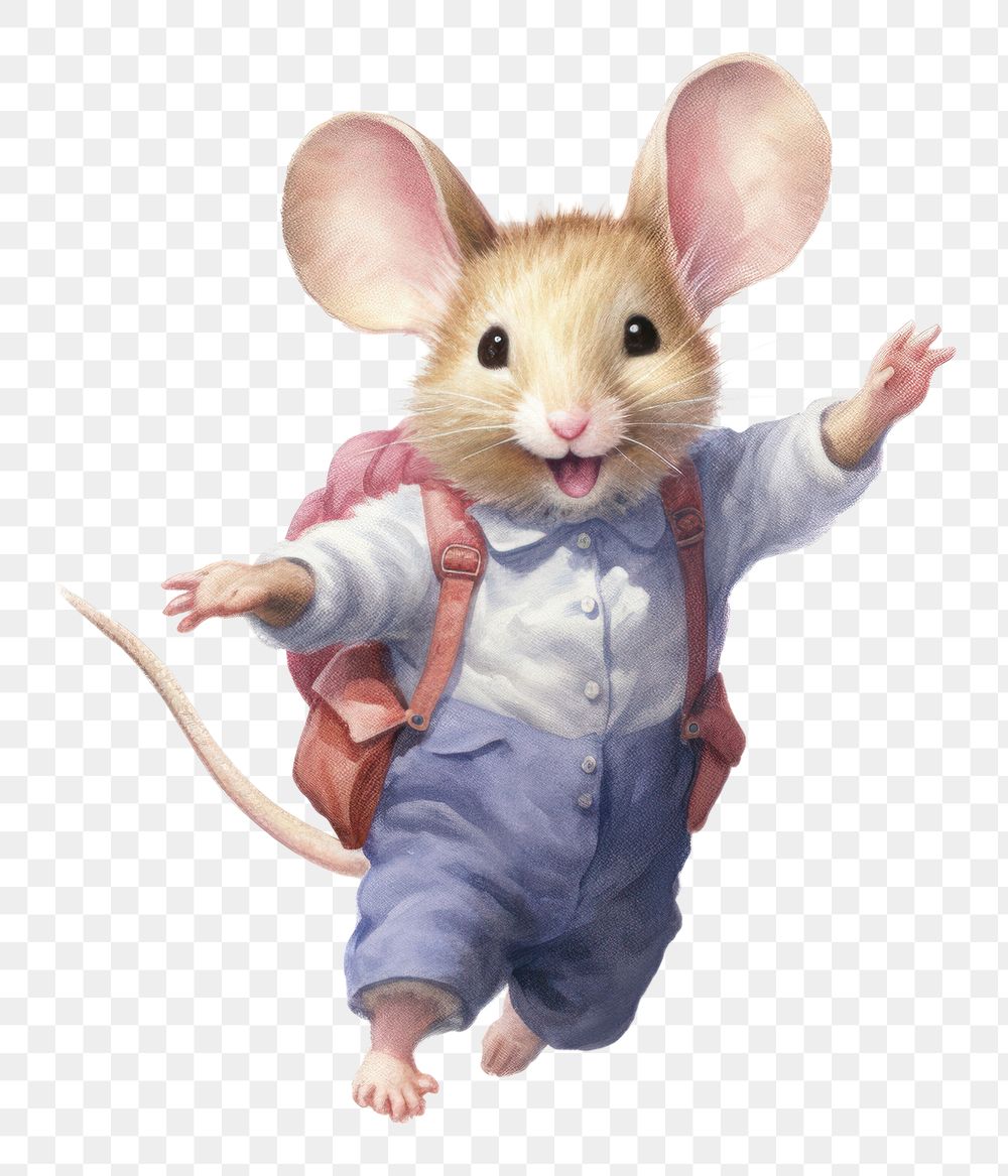 PNG Pretty mouse student rat rodent animal. AI generated Image by rawpixel.