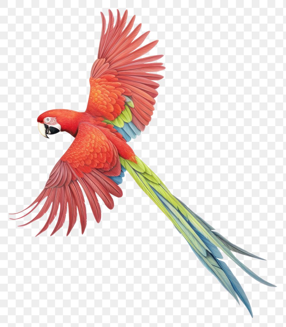 PNG  Parrot animal bird red. AI generated Image by rawpixel.