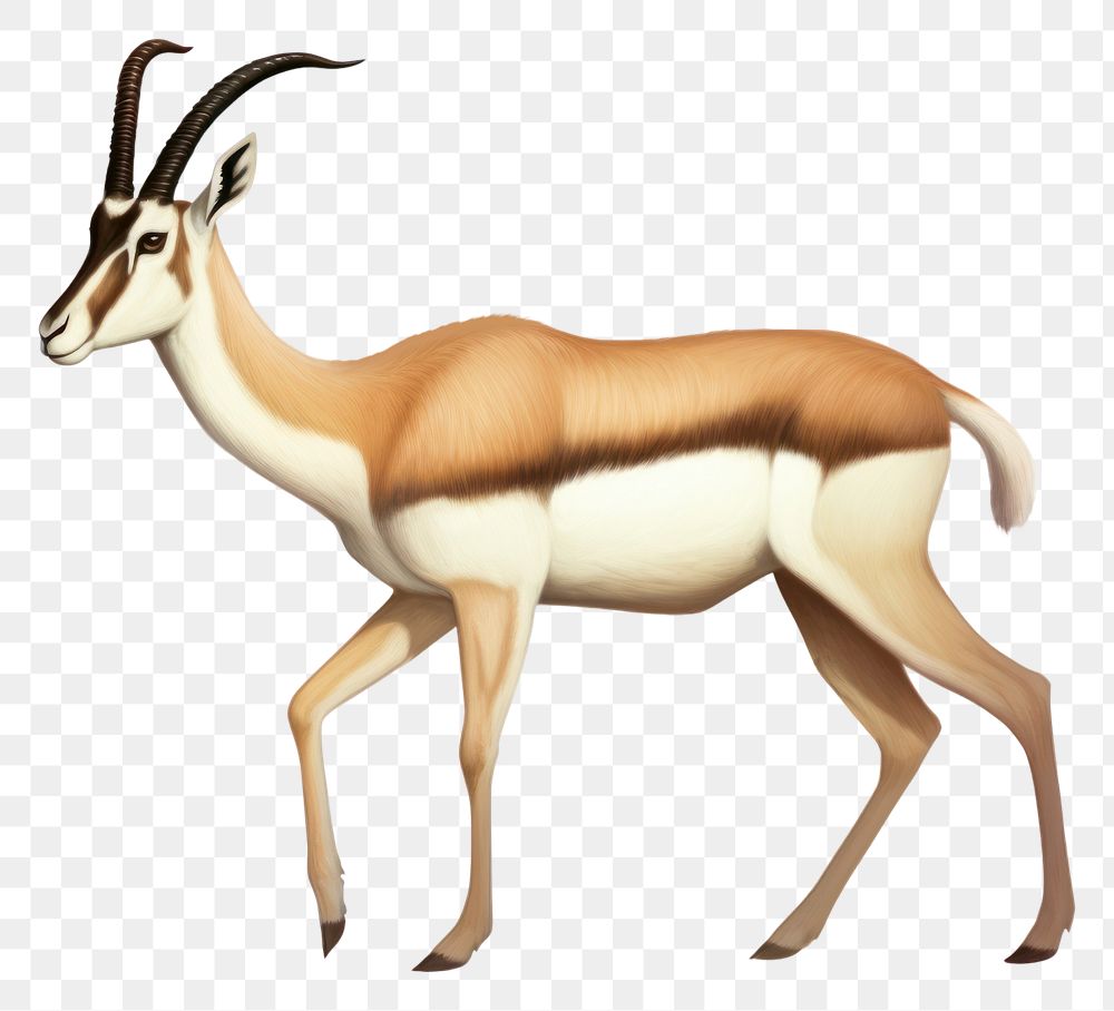 PNG Gazelles wildlife gazelle animal. AI generated Image by rawpixel.