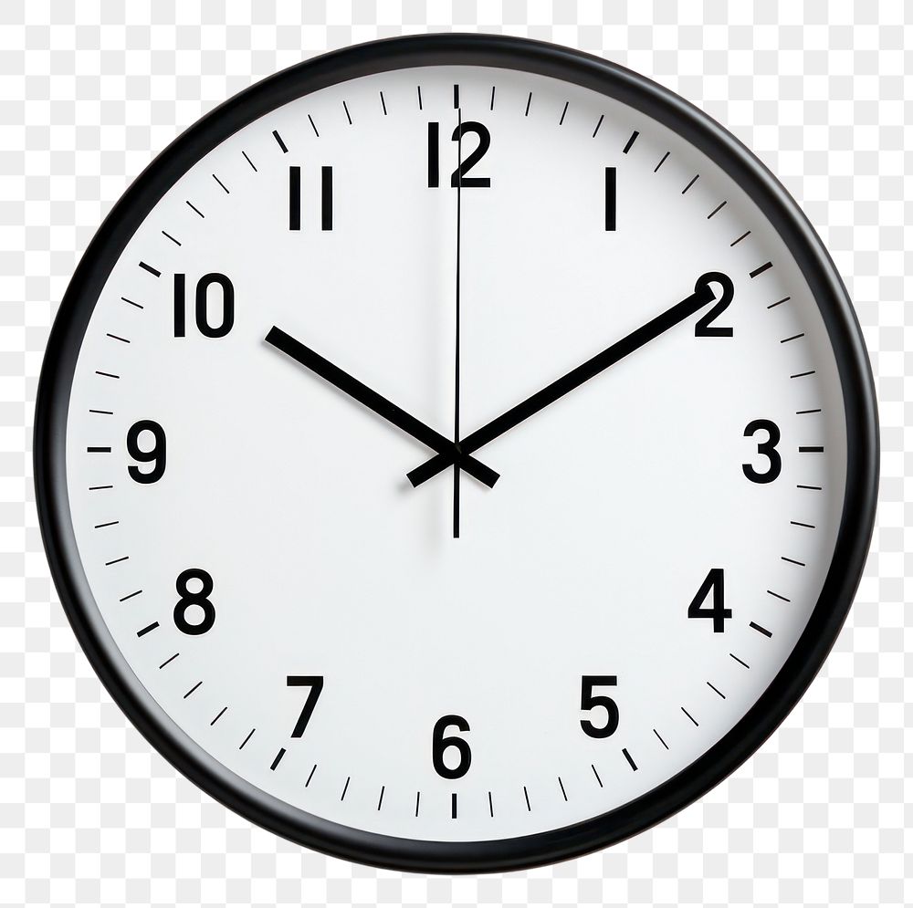 PNG Wall clock white white background deadline. 